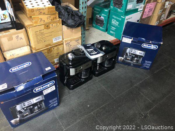 2 Used DeLonghi Coffee Makers LSOauctions