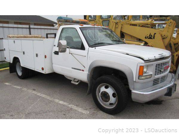 1996 GMC 3500 HD UTILITY TRUCK <br>VIN #1GDKC34F2TJ517696
