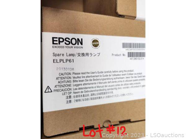 15) EPSON SPARE BULB ELPLP 61 | LSOauctions