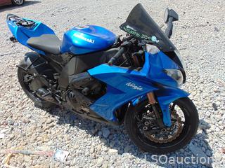 2008 KAWASAKI ZX1 MOTORCYCLE - KEY / STARTED | LSOauctions