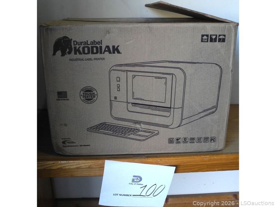 1) DURALABEL KODIAK LABEL PRINTER | LSOauctions